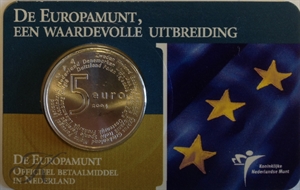 Picture of Coincard 5 euro 2004 De Europamunt